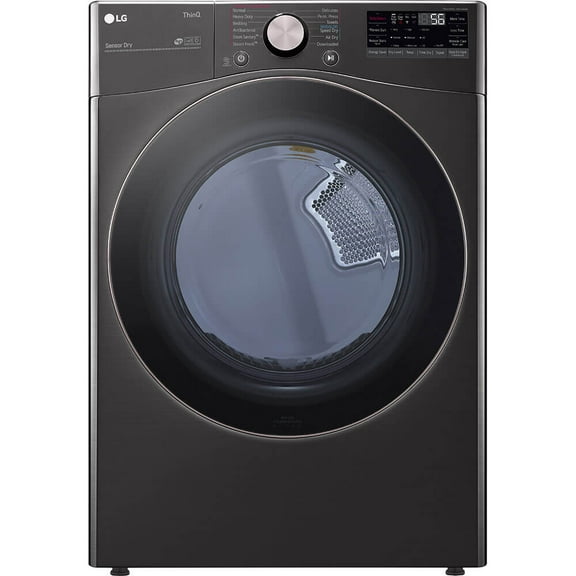 LG DLEX4000B 7.4 Cu. Ft. Ultra Large Capacity Smart wi-fi Enabled Front Load Electric Dryer with TurboSteam and
