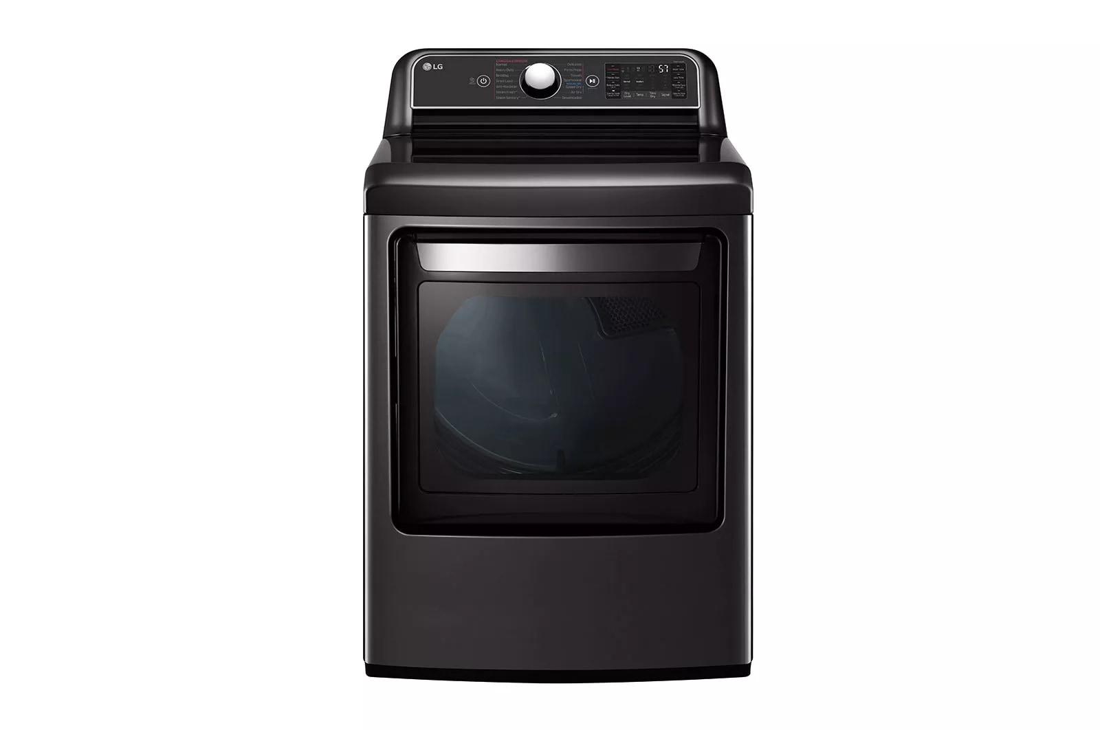 LG DLEX7900BE 7.3 Cu. Ft. Smart Wi-Fi Enabled Electric Dryer with TurboSteam - Black Steel - image 1 of 5