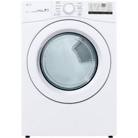 LG DLG3401W 7.4 Cu. Ft. White Front Load Gas Dryer