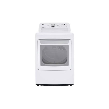 LG - 7.3 Cu. Ft. Smart Gas Dryer with Sensor Dry - White