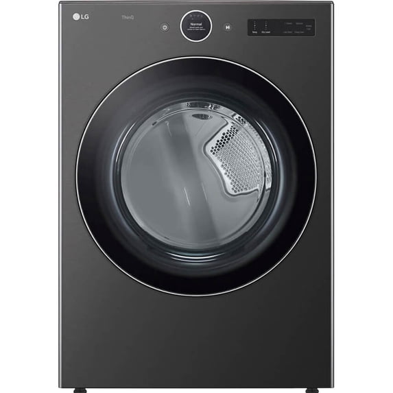 LG DLGX6701B 7.4 Cu. Ft. Black Stainless Front Load Stackable Smart Gas Dryer