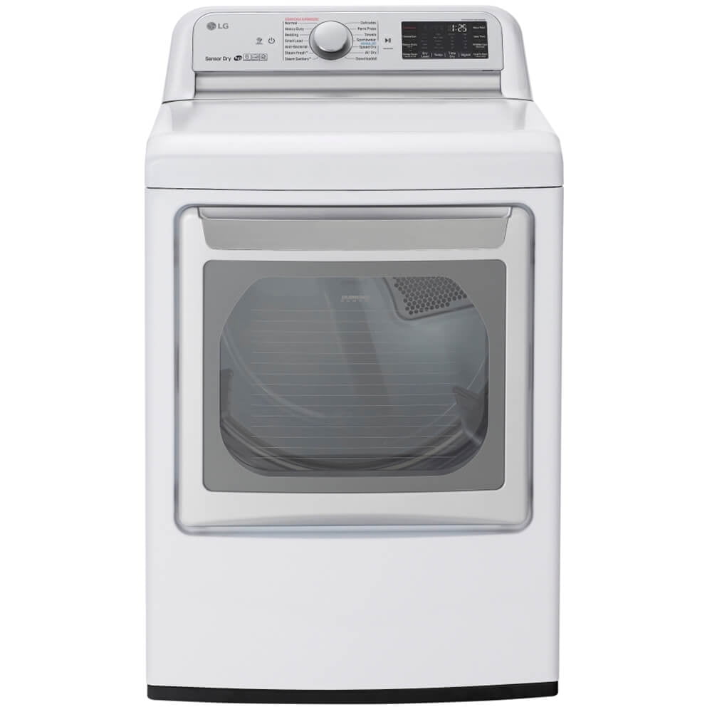 LG DLGX7801WE 7.3 Cu.Ft. White Smart Gas Dryer