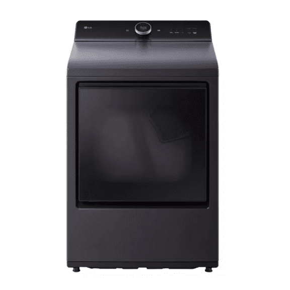 LG DLGX8601BE  27 Inch Top Load Gas Dryer with 7.3 cu ft Ultra Capacity, EasyLoad Door & AI Sensor Dry in Black