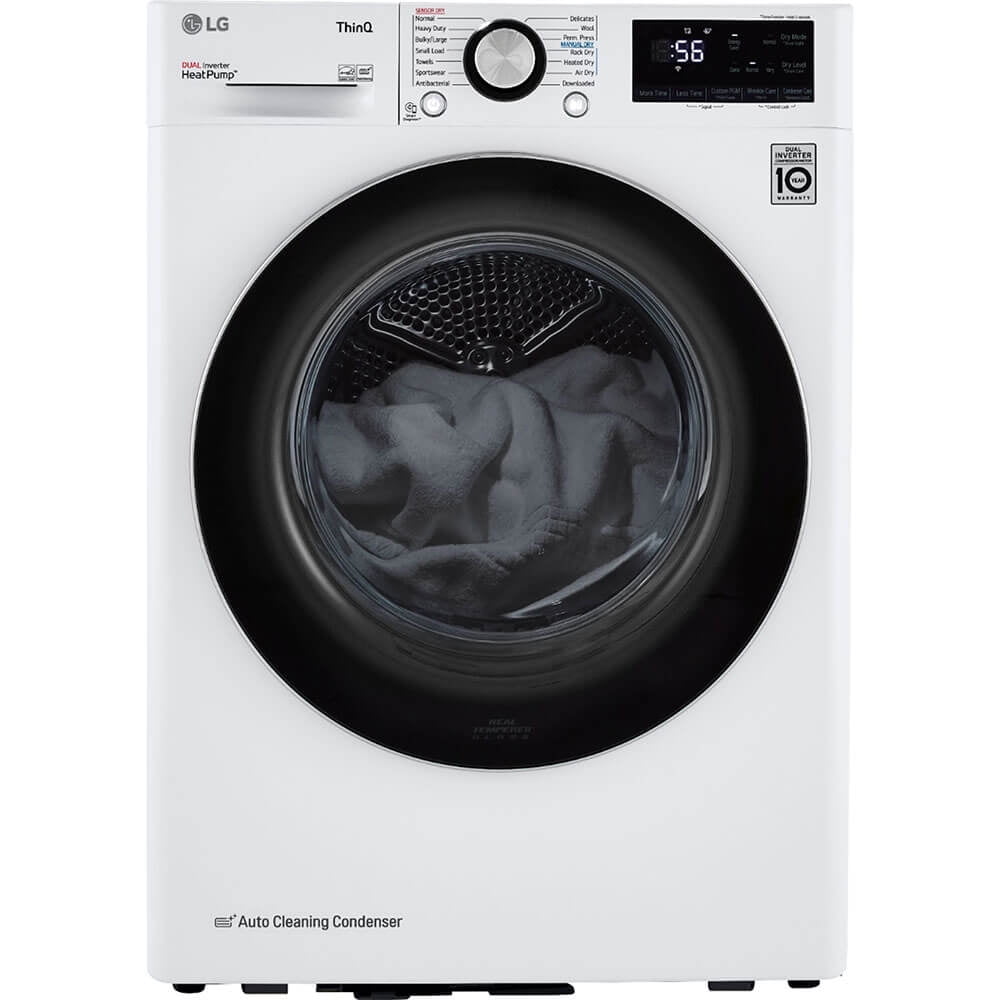 4.2 Cu.ft. White Smart Stackable Front Load Dryer with Steam
