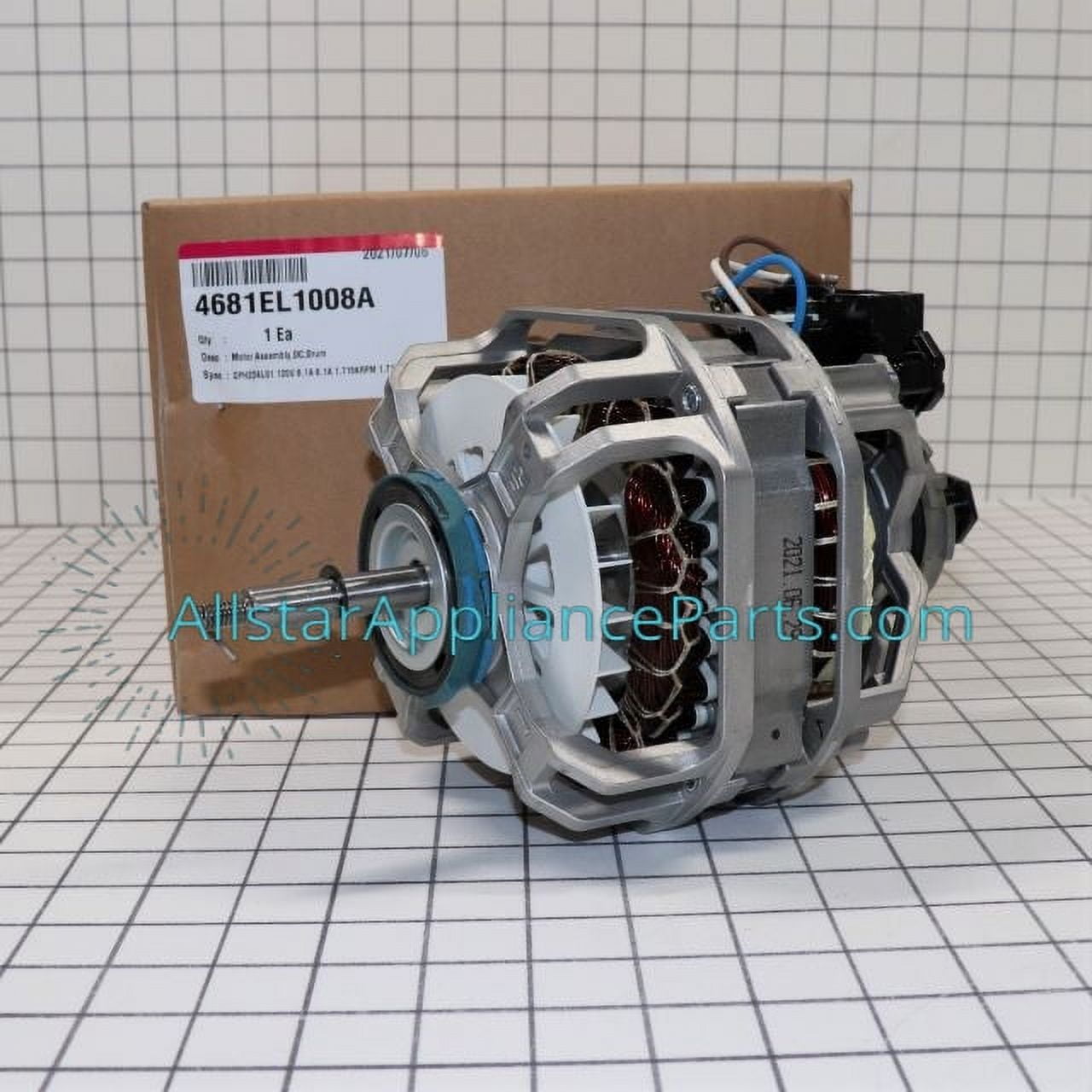 LG Dryer Drum Drive Motor With Pulley 4681EL1008A