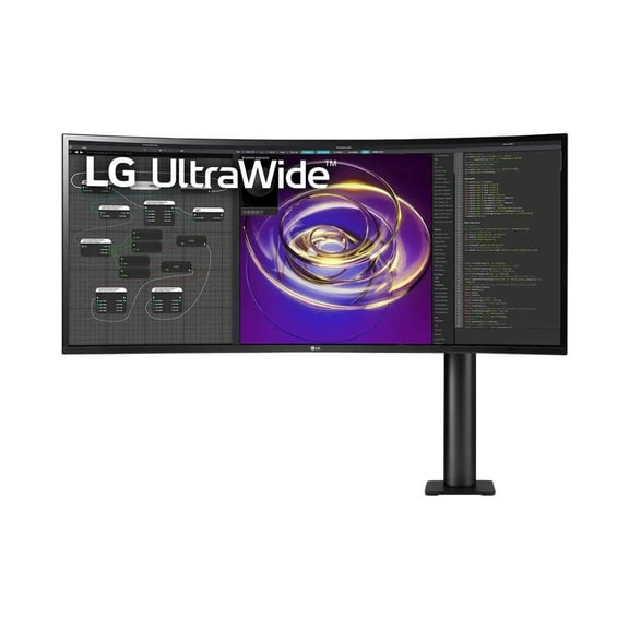 LG Electronics 34 inch 3440X1440 Ergo Stand IPS Ergo Curved HDMI DP USB-C HDR Speaker
