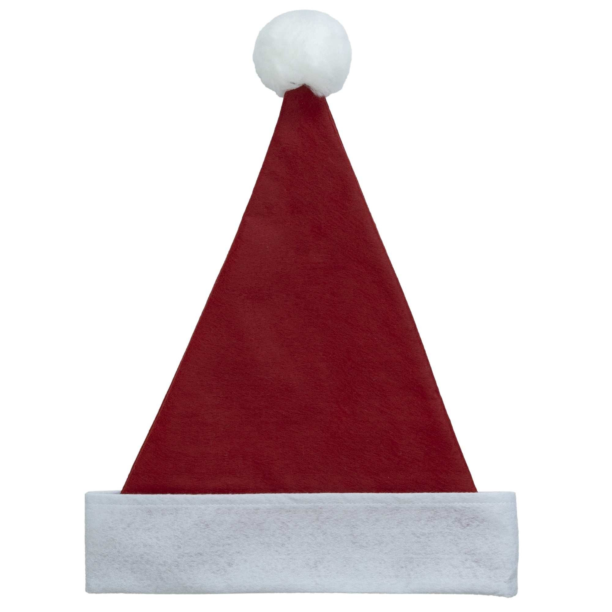 Large Felt Santa Hat, Red and White, 17", by Holiday Time