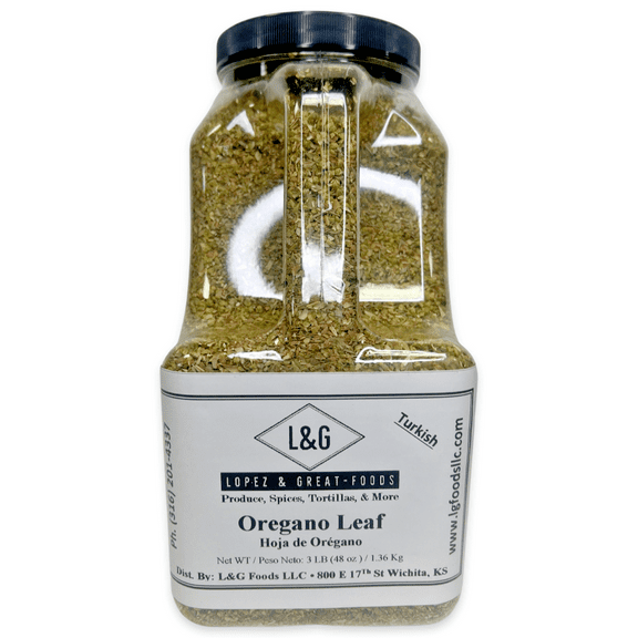 LG Foods - Oregano Leaves in Jar (Large/Bulk Restaurants Size) 48oz