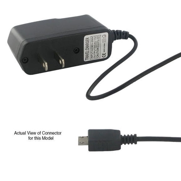 LG G FLEX Cell Phone Battery Charger Travel Charger - Replacement For Motorola RAZR2 V8 Travel Charger