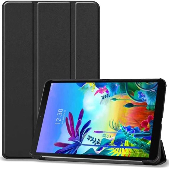 for LG G Pad 5 10.1 FHD Case, Slim Light Smart Cover Trifold Stand Hard Shell Folio Case for 10.1 inch LG G Pad 5 2019 (Model LM-T600/ LM-T605) -Black