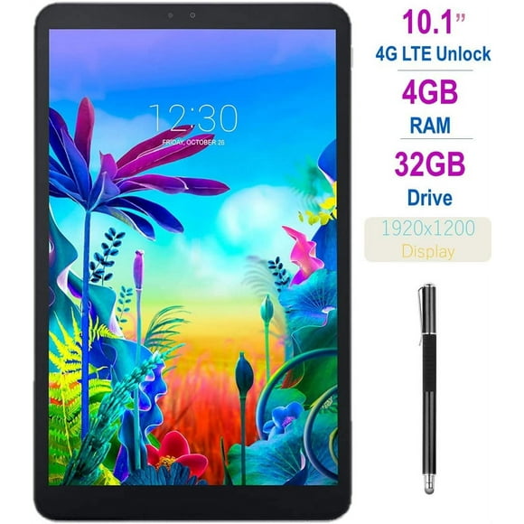 LG G Pad 5 10.1-inch (1920x1200) 4GB LTE Unlock Tablet, Qualcomm MSM8996 Snapdragon 821 2.34GHz Processor, 4GB RAM, 32GB Storage, Bluetooth, Android 9.0 w/Mazepoly 2 in 1 Stylus Pen