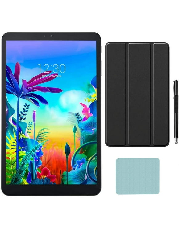 LG G Pad 5 10.1-inch (1920x1200) 4GB LTE Unlock Tablet, Qualcomm MSM8996 Snapdragon Processor, 4GB RAM, 32GB Storage, Bluetooth, Fingerprint Sensor, Android 9.0 + Mazepoly Accessories