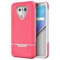thumbnail image 1 of LG G6 Case, Protective Strong Impact Armor (dual layer protection) Rebel Series By Encased (Rose Pink), 1 of 3