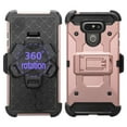 thumbnail image 1 of LG G6 / G6 Plus Case, SOGA [Defender Series] [Shock/Impact Resistant] Tough Hybrid Holster Protective Case with Belt Clip for LG G6 / G6 Plus - Rose Gold, 1 of 1