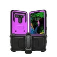 thumbnail image 1 of LG G8 Case,LG G8 ThinQ, Mignova Heavy-Duty Shockproof Full Body Protection Rugged Hybrid Case with Rotating Belt Clip and Bracket 2019 Release(Purple), 1 of 5