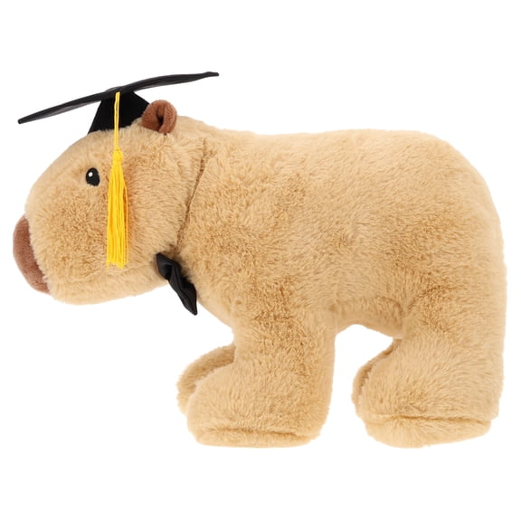Large 2026 Capybara Plush, Brown, Graduation by Way To Celebrate