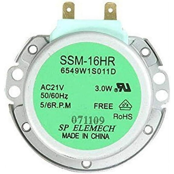 LG Genuine OEM 6549W1S011E Microwave AC Synchronous Turntable Motor