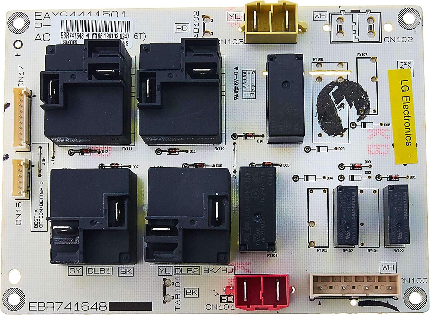LG Genuine OEM EBR74164810 Range Main Relay Board