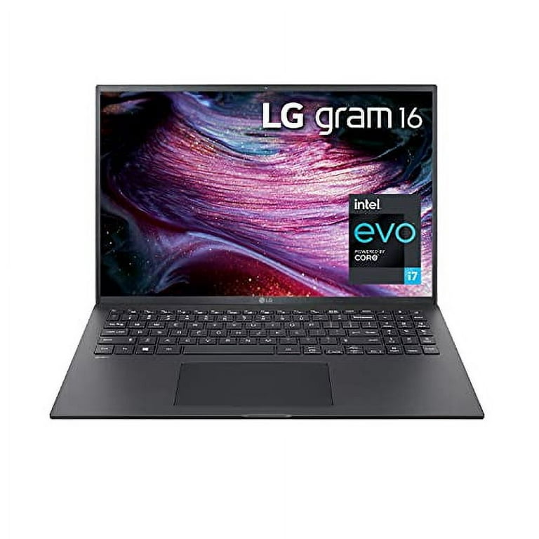 LG gram 14” 16:10 WUXGA IPS Ultra-Lightweight Laptop, Intel® 13th Gen Core®  i7 Evo™ Platform, Windows 11 Home, 16GB RAM, 512GB SSD, Black -  14Z90R-K.AA75A9