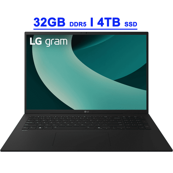 LG Gram 17 Thin and Lightweight Business Laptop 17" WQXGA IPS Touchscreen (DCI-P3 99%) Intel 8-core Ultra 7 258V (Up to 47 TOPS) 32GB DDR5 4TB SSD Backlit FHD IR Camera Wi-Fi 7 Win11 Copilot AI
