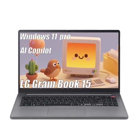 LG Gram Book 15 Thin Lightweight Bussiness Laptop Computer, AI Copilot in Windows 11 Pro, Wi-Fi 6, 8GB RAM 512GB SSD, Intel i5-1334U(10 Cores up to 4.6 GHz), FHD IPS Display, with 5ave 6in1 kit