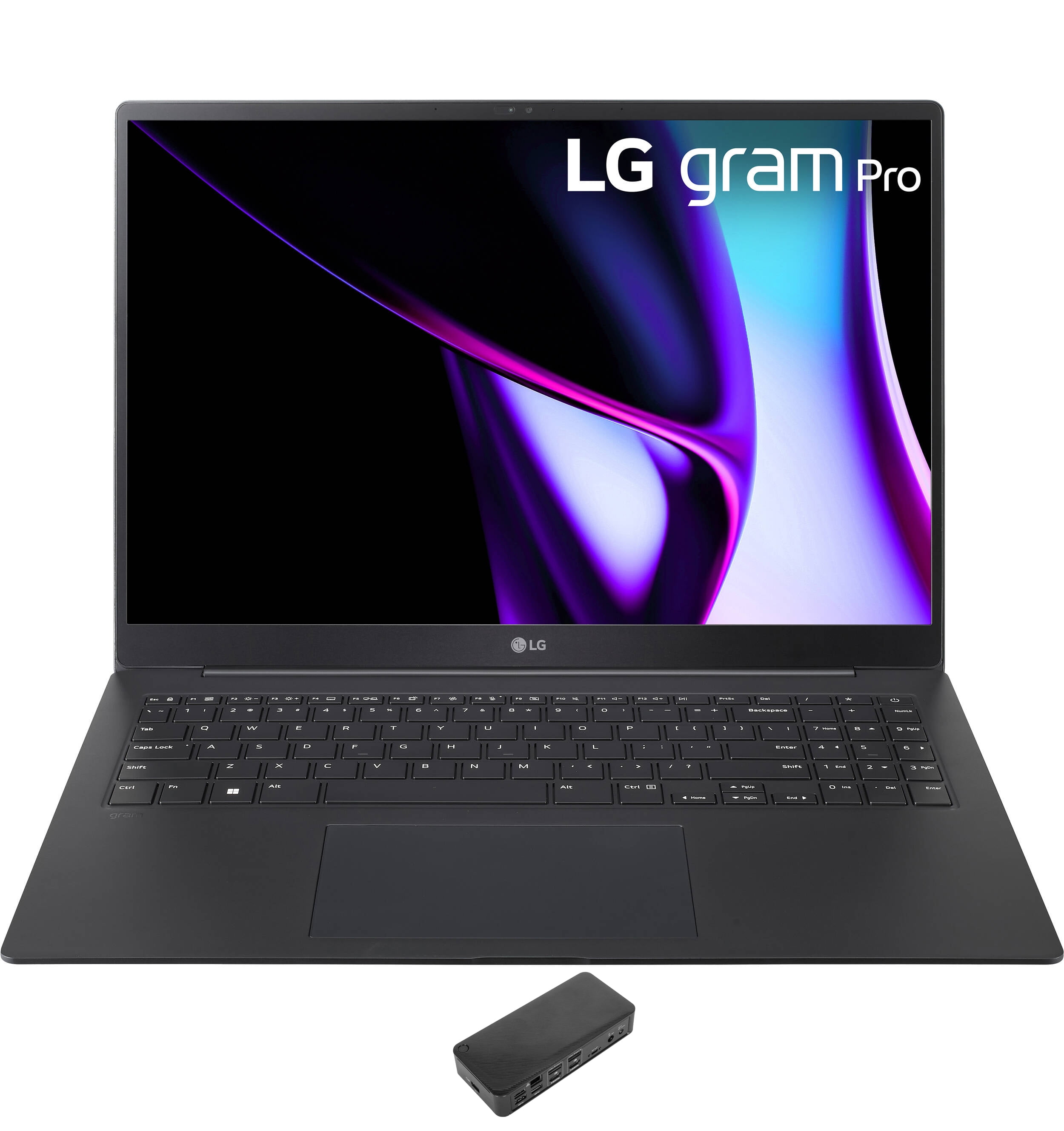 LG Gram Pro Home/Business Laptop (Intel Ultra 7-155H 16-Core, 16.0in 120 Hz 2.8K (2880x1800), GeForce RTX 3050, 32GB LPDDR5X 7466MHz RAM, 2x1TB PCIe SSD (2TB), Win 11 Home) with USB-C Dock