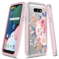 thumbnail image 1 of LG Harmony 4 Case, LG Premier Pro Plus Case, LG Xpression Plus 3 Case, Rosebono Graphic Design Shockproof Protective Rugged Hybrid Bumper Case for LG Harmony 4 (Pink Flower), 1 of 4
