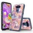 thumbnail image 1 of LG Harmony 4 Case, LG Premier Pro Plus Case, Rosebono Glitter Sparkle Hexagon Marble Graphic Fashion Cute Skin Cover Case for LG Harmony 4 / LG Premier Pro Plus, 1 of 5