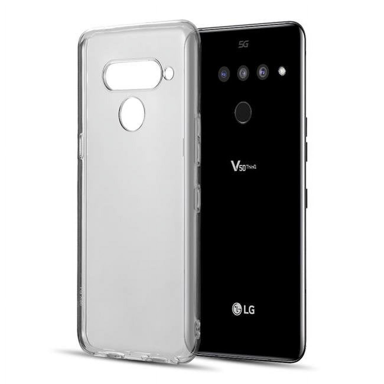 LG  High Quality Crystal Skin Case for LG V50 ThinQ Sprint&#44; Verizon - Clear - image 1 of 6
