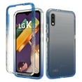 thumbnail image 1 of LG K22 Case, LG K22 Plus Case, LG K32 Case, Rosebono Full-Body Rugged Ultra Transparency Hybrid Protective Case With Built-in Screen Protector for LG K22+ / LG K32 (Blue), 1 of 5