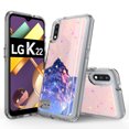 thumbnail image 1 of LG K22 Phone Case, LG K22+ Case, LG K32 Case, Rosebono Hybrid Bling Glitter Sparkle Epoxy Graphic Colorful Silicone Skin Cover Armor Case for LG K22 (Mountain), 1 of 6