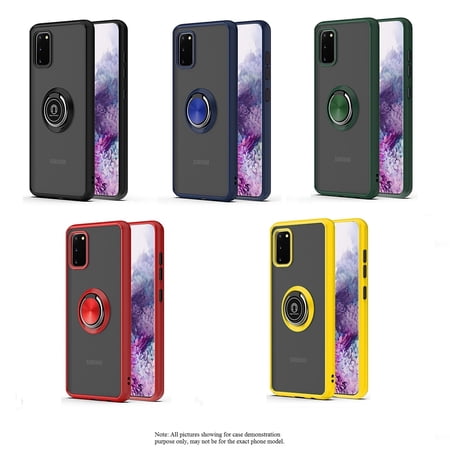 LG K22 Phone Case, Slim Protective Kickstand Magnet Ring Multi-Function for LG K22/K22 Plus Phone Case Black
