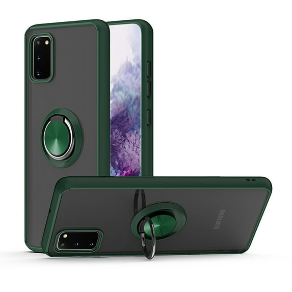LG K22 Phone Case, Slim Protective Kickstand Magnet Ring Multi-Function for LG K22/K22 Plus Phone Case Green