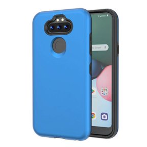 LG K31 /Aristo 5 /Fortune 3 Phone Case Slim Hybrid Armor Grip Shockproof Impact [Shock Absorption] Rubber Dual Layer Rugged Protective Hard PC & TPU BLUE Cover for LG Aristo 5, LG K31, LG Fortune 3