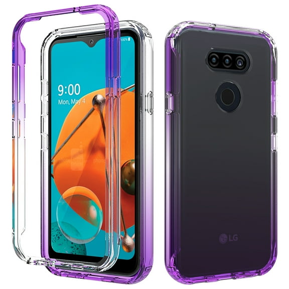 LG K31 Case, LG Tribute Monarch/Aristo 5 Plus/Aristo 5/Phoenix 5/Fortune 3/Risio 4 Case, Kaesar Full-Body Case With Screen Protector for LG Aristo 5 Plus (Purple)