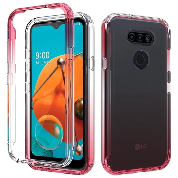 LG K31 Case, LG Tribute Monarch/Aristo 5 Plus/Aristo 5/Phoenix 5/Fortune 3/Risio 4 Case, Kaesar Full-Body Case With Screen Protector for LG Aristo 5 Plus (Red)
