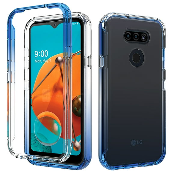 LG K31 Case, LG Tribute Monarch/Aristo 5 Plus/Aristo 5/Phoenix 5/Fortune 3/Risio 4 Case, Kaesar Full-Body Case With Screen Protector for LG Aristo 5 Plus (Blue)