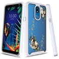 thumbnail image 1 of LG K40 Case, LG Solo LTE Case, LG K12 Plus Case, LG X4 2019 Case, KAESAR Graphic Design Protective Full-Body Rugged Clear Hybrid Bumper Case for LG K40 (White Flower), 1 of 5