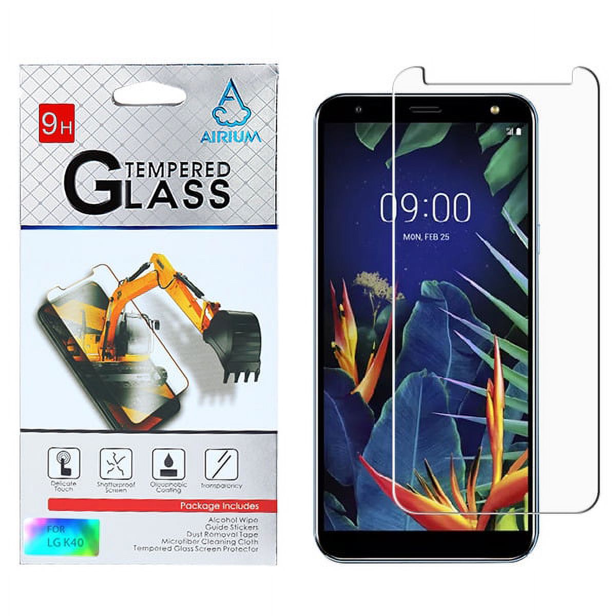 LG K40 Screen Protector Premium Tempered Glass 9H Hardness 2.5D [Super Easy Apply] HD Clarity Premium 3D Durable Tempered Glass LCD Screen Protector Guard for LG K40 (2019) - image 1 of 6