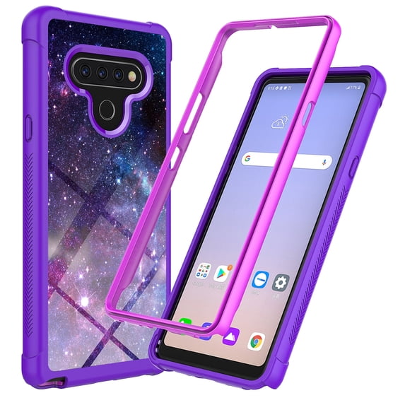 LG K51 Case, Rosebono Hybrid IMD Design Graphic Anti-Scratch Fashion Cute Colorful Silicone Skin Cover Armor Case for LG K51 (Stardust)