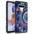 thumbnail image 1 of LG K51 Case, Rosebono Slim Hybrid Dual Layer Shockproof Hard Cover Graphic Fashion Cute Colorful Silicone Skin Cover Armor Case for LG K51 (Mandala), 1 of 5