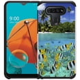 thumbnail image 1 of LG K51 / LG Reflect Case - Colorful Design Hybrid Armor Case Shockproof Dual Layer Protective Phone Cover - Coral Beach, 1 of 2