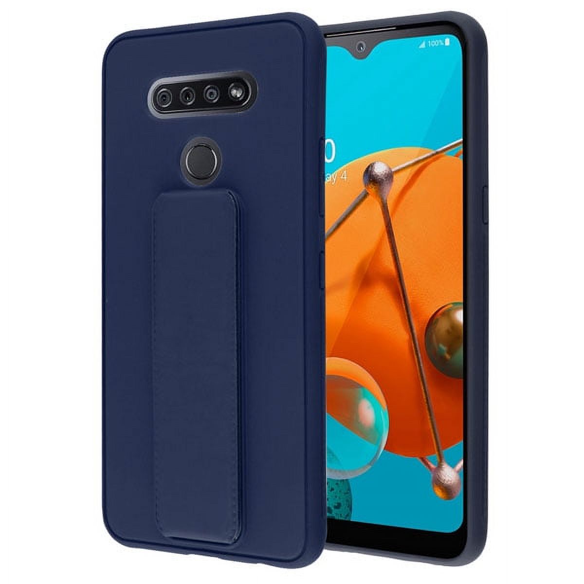 LG K51 Phone Case [Kickstand] Durable Hybrid Armor Rubber Silicone TPU ...
