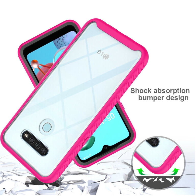 LG K51 Phone Case, LG Reflect (lm-k500) Case, [not FIT LG K50] Circlemalls Transparent Durable Hybrid Drop Protection Armor Rugged Protective Phone