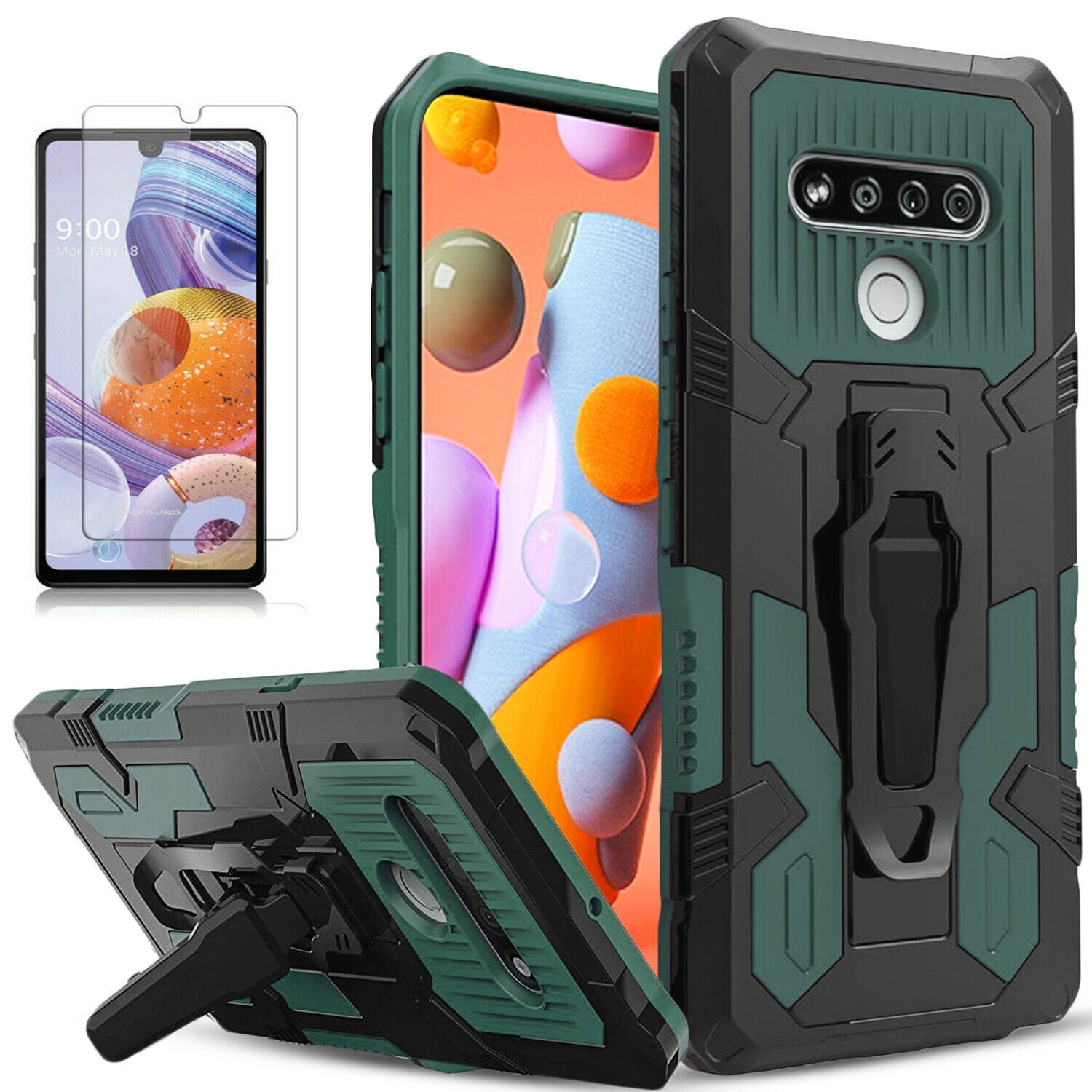 LG K51 LG Reflect L555DL Case, Dual Layers [Combo Zambia Ubuy