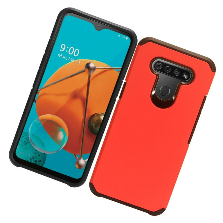 LG K51, LG Reflect Phone Case Protective Tuff Hybrid Anti-Drop Protection Shockproof Armor Dual Layers Frame Heavy Duty Rubber Rugged Silicone TPU