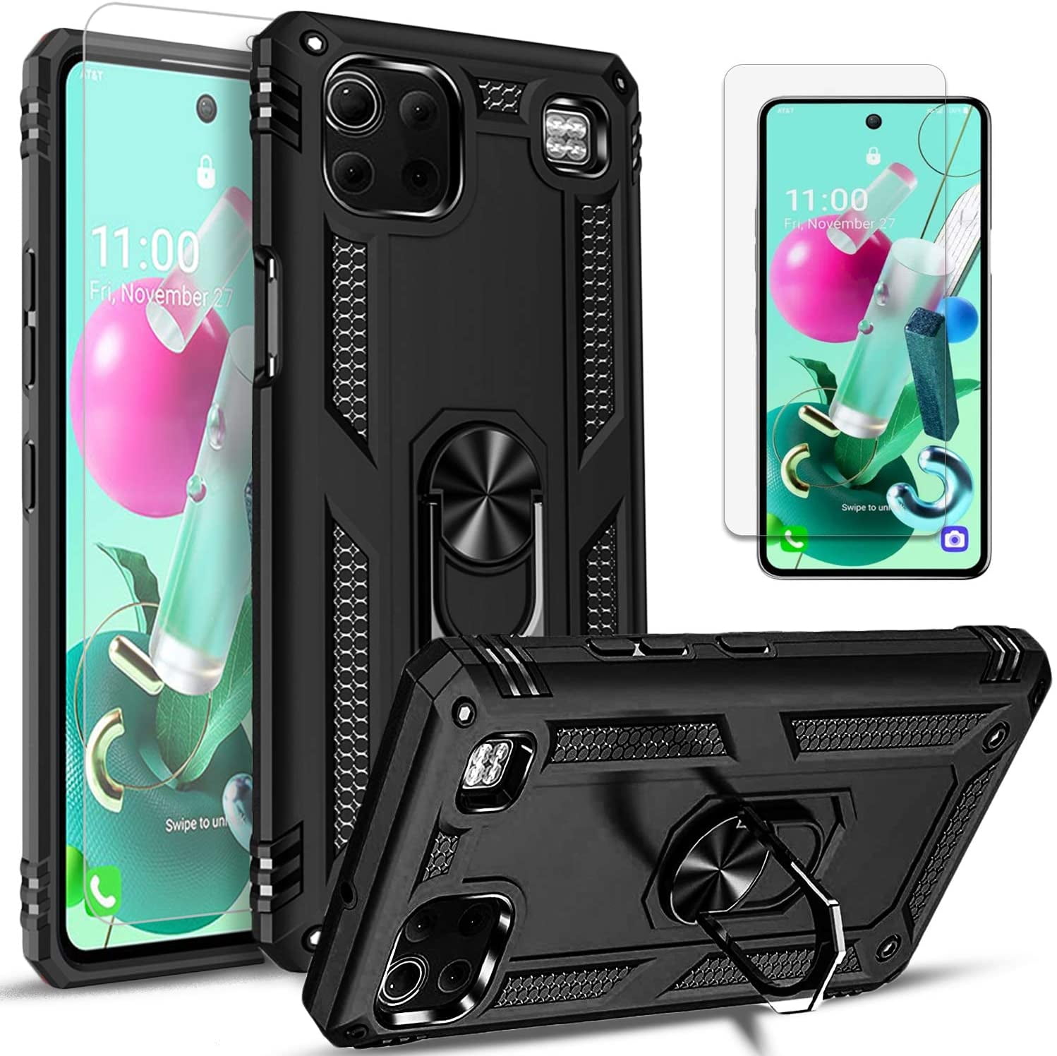 LG K92 5G Case, [NOT FIT OTHER LG PHONE], With [Tempered Glass - Main Image