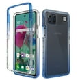 thumbnail image 1 of LG K92 Case With Built-in Screen Protector, Rosebono Full-Body Rugged Ultra Transparency Grideint Hybrid Protective Case With Built-in Screen Protector for LG K92 5G (Blue), 1 of 5