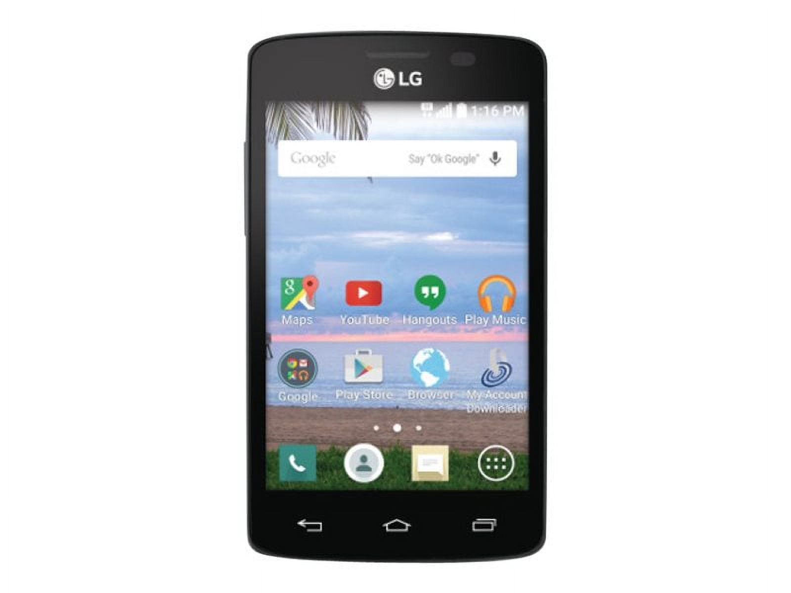LG L16C - 3G smartphone / Internal Memory 4 GB - microSD slot - LCD display - 3.8" - 320 x 480 pixels - rear camera 3 MP - TracFone - image 1 of 8