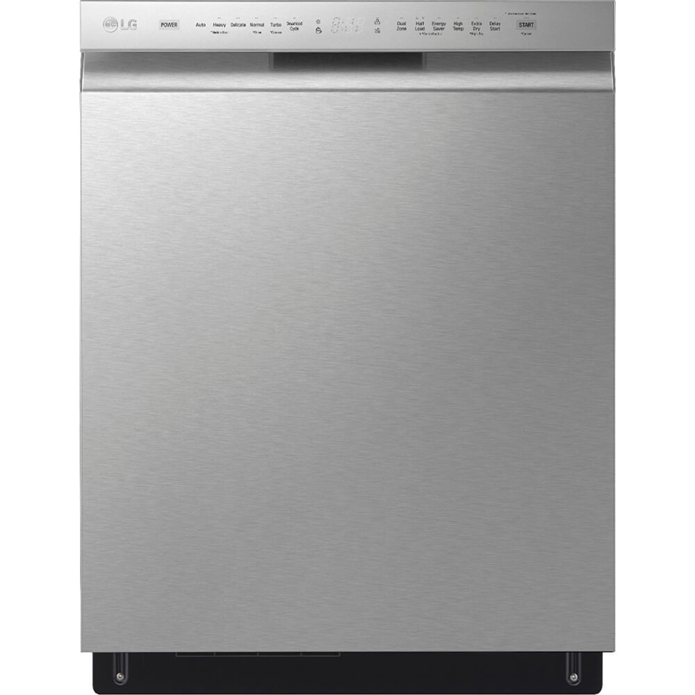 LG 24" QuadWash Dynamic Dry Energy Star Dishwasher in Printproof Stainless Steel